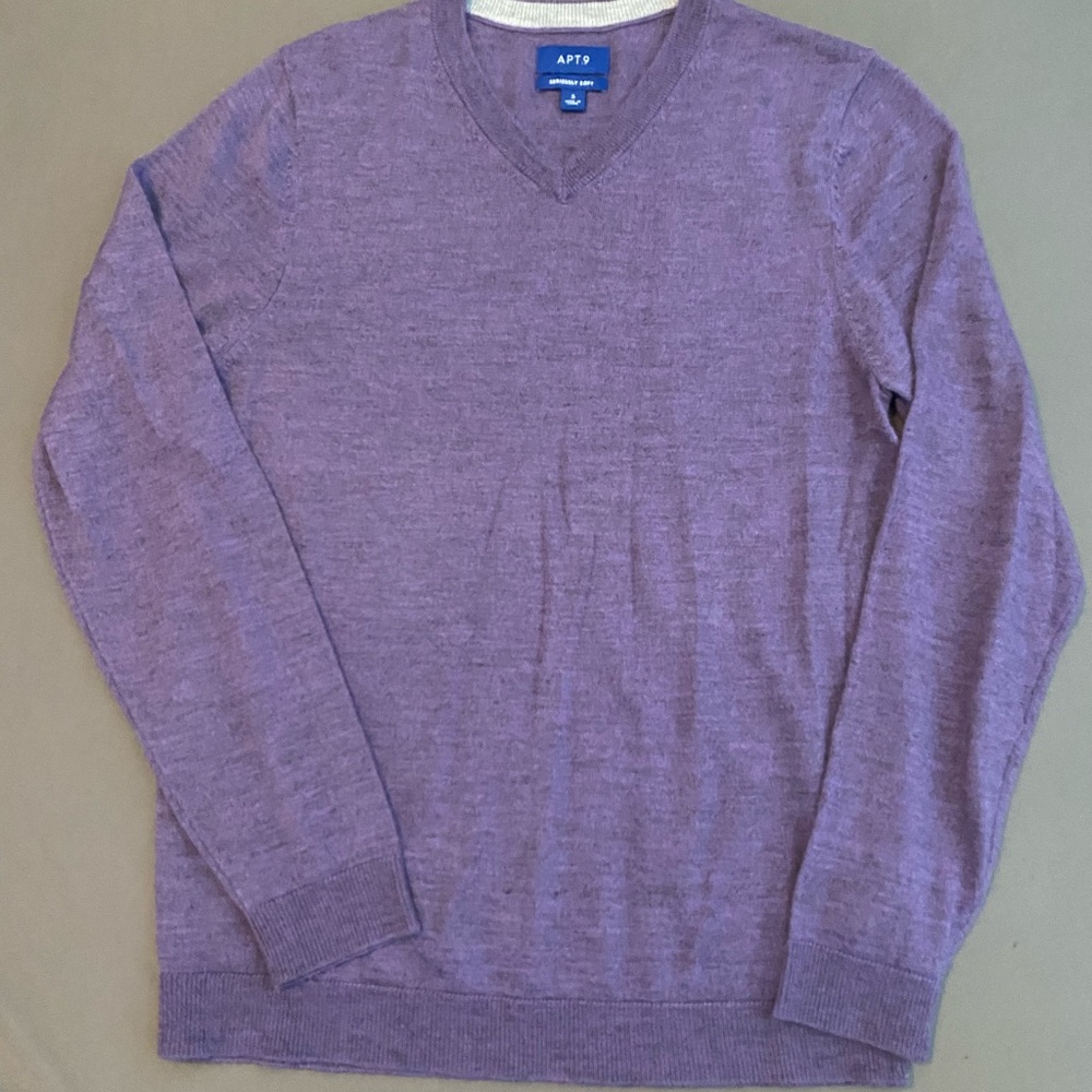 Long Sleeve Purple Sweater, Size Small
